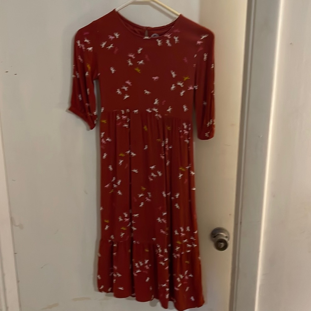Little girls horse print dress